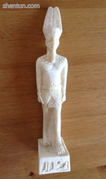 3D printed sculpture of the Egyptian Pharaoh Merankhre Mentuhotep shown at Threeding.png