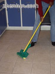 Disinfection of a floor using disinfectant liquid applied using a mop..jpg