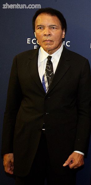Muhammad Ali at the World Economic Forum in Davos, at the age of 64. He had show.jpg