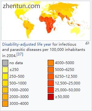 Disability-adjusted life year for infectious and parasitic diseases per 100,000 .jpg