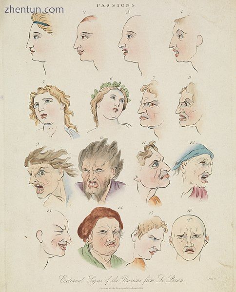 Sixteen faces expressing the human passions-coloured engraving by J. Pass, 1821,.jpg