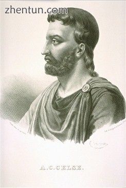 The Roman scholar Aulus Cornelius Celsus recorded surgical techniques, including.jpg