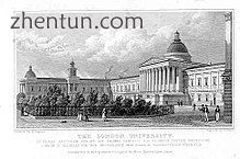 The London University as drawn by Thomas Hosmer Shepherd and published in 1827–1828 (now the UCL Ma ...