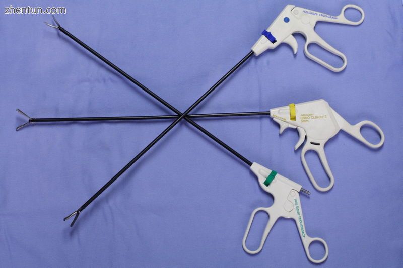 Laparoscopic instruments.