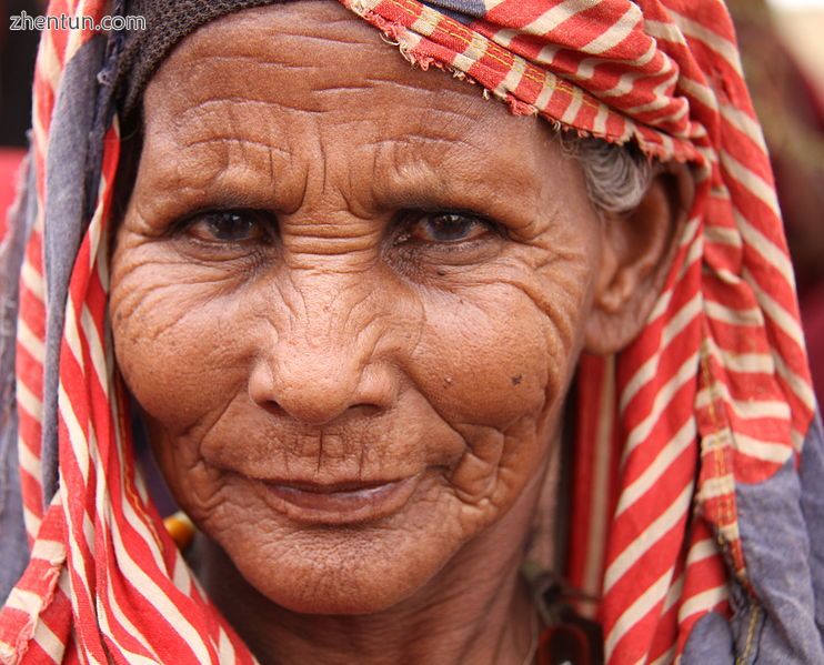 An elderly Somali woman