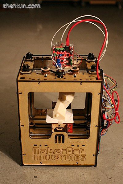A MakerBot three-dimensional printer.jpg