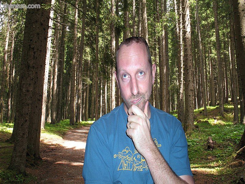 Confused Man in the forest.[citation needed].jpg