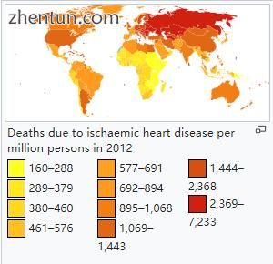 Deaths due to ischaemic heart disease per million persons in 2012.jpg