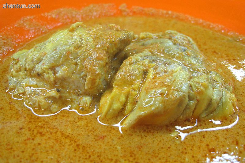 Gulai otak, cattle&#039;s brain curry from Indonesia.jpg