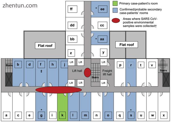9th floor layout of the Hotel Metropole in Hong Kong, showing where a super-spre.jpg