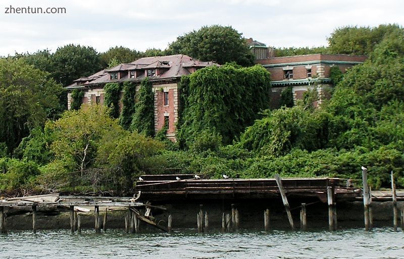 Riverside Hospital on North Brother Island, where Mary Mallon, aka Typhoid Mary,.jpg